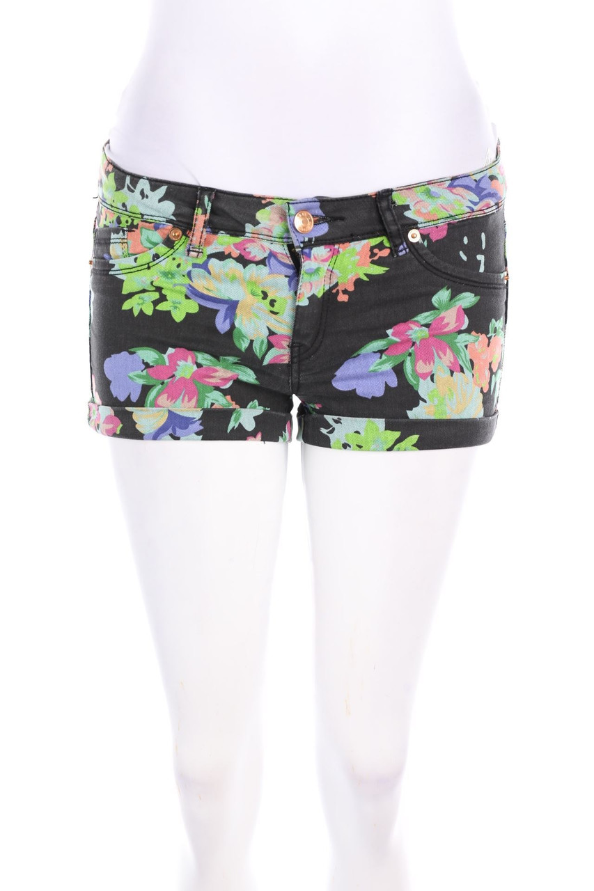 TALLY WEiJL - Jeans-Shorts mit Blumen-Print - D 38