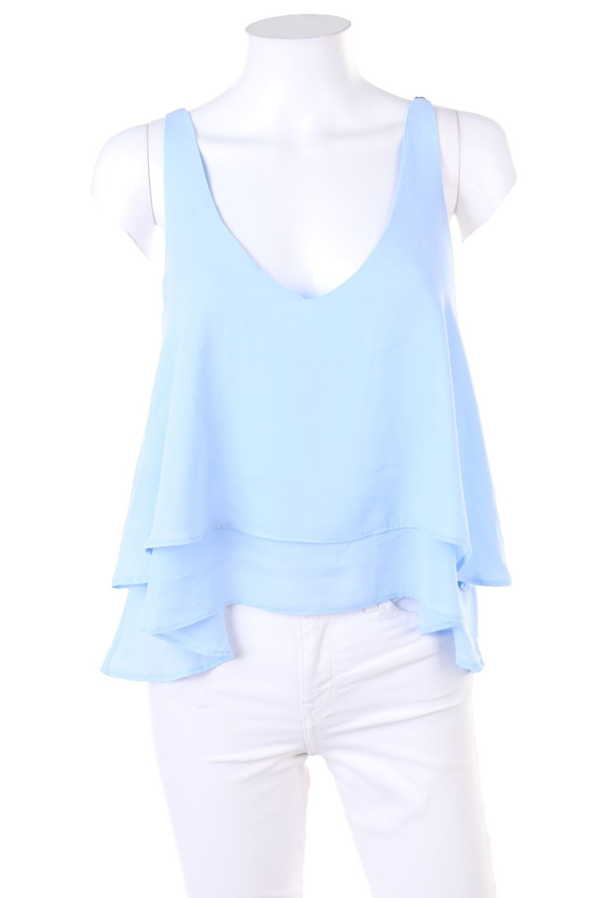 PULL&BEAR - Top in A-Linie im Layer Look mit tiefem Ausschnitt - S