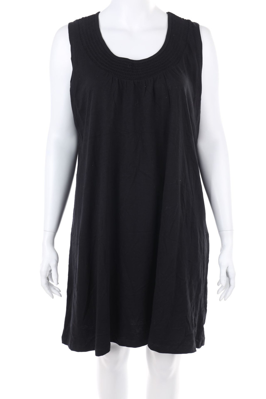 sheego - Jersey-Kleid mit Smok-Details - D 54