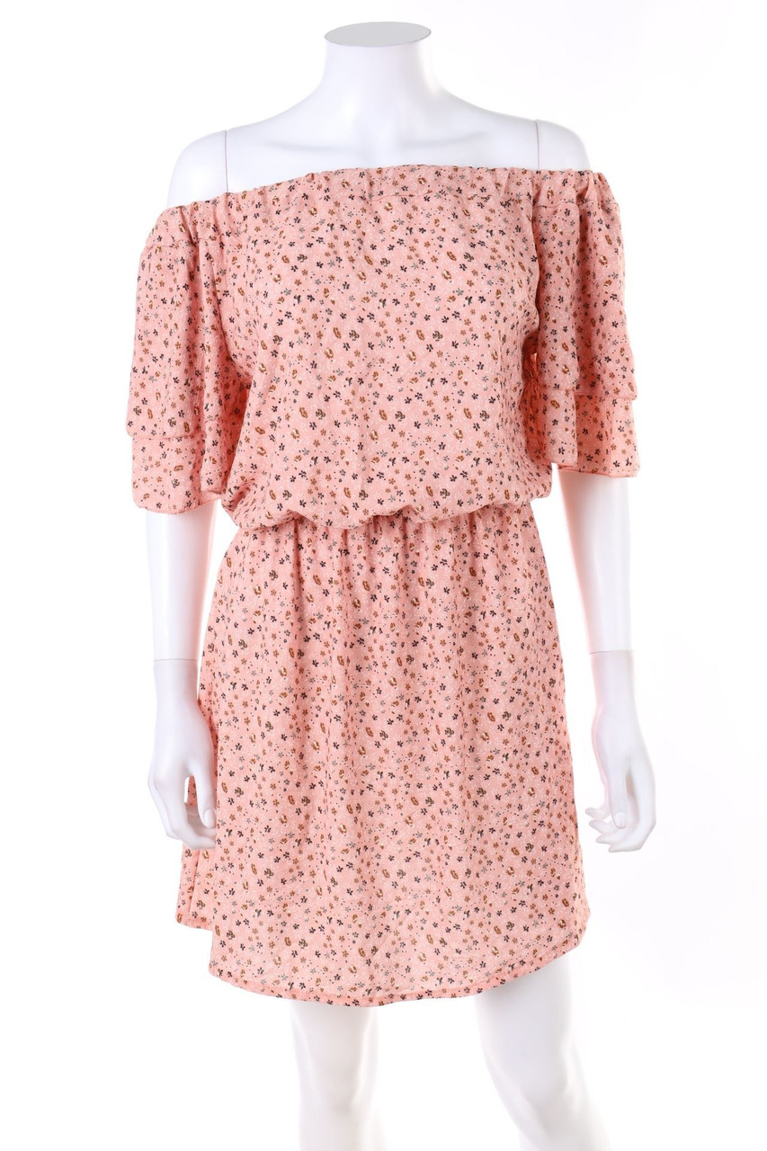 zebra - Carmen-Kleid mit Blumen-Print - XS