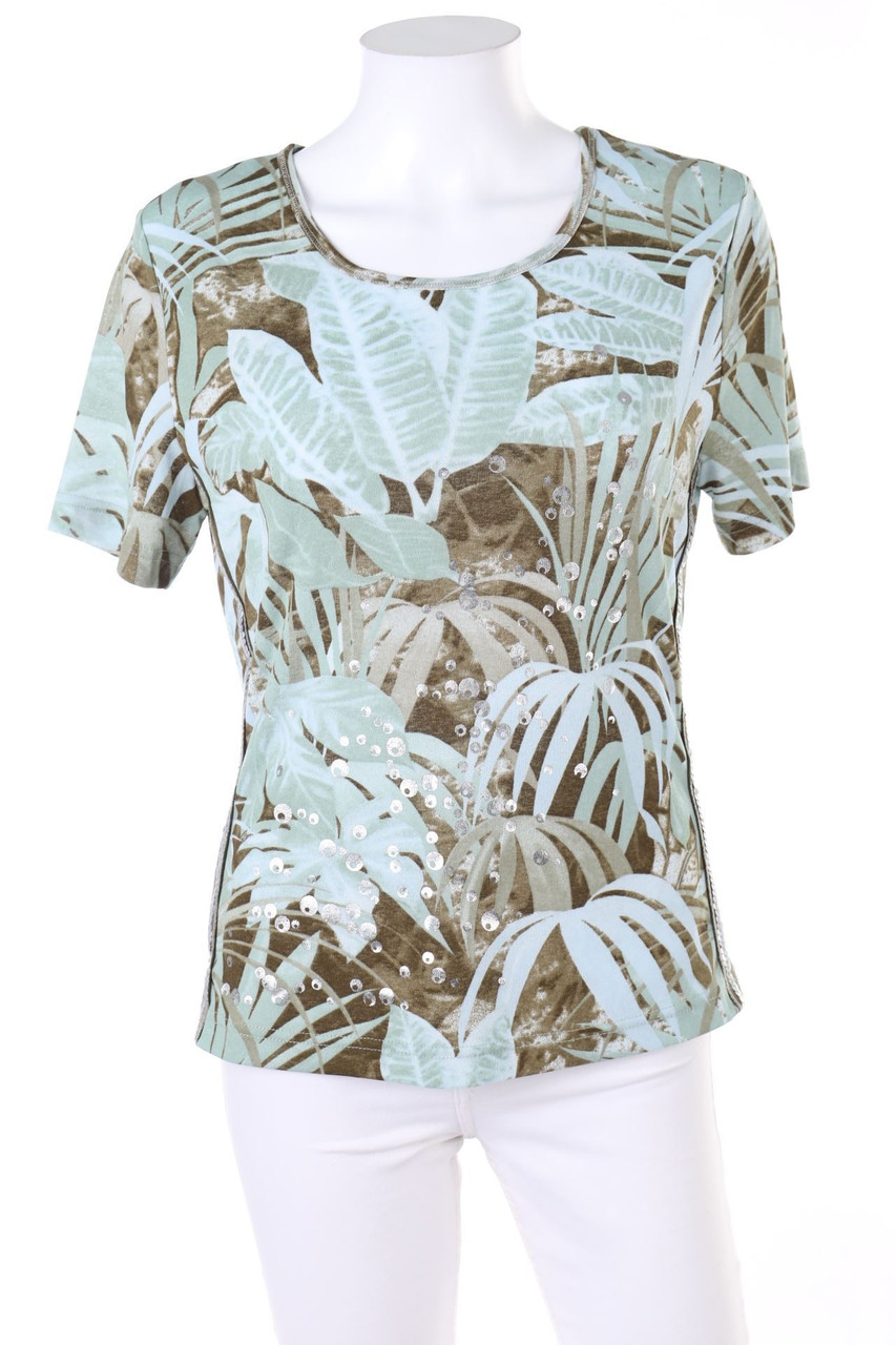 TAIFUN - Kurzarm-Shirt mit Print - L