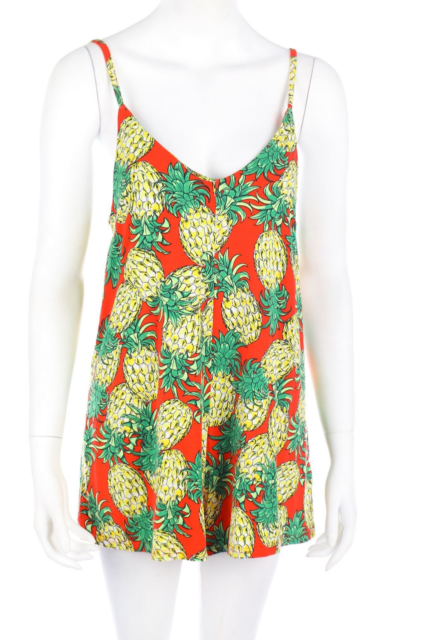 NEW LOOK - Print-Playsuit aus Viskose-Mix mit tiefem Rückenausschnitt - D 34