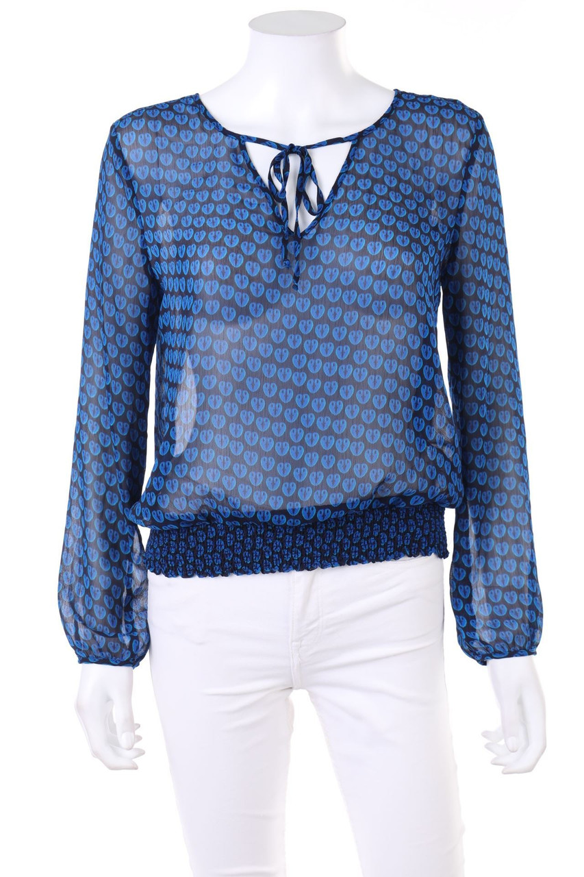 H&M - Print-Bluse mit Keyhole - D 34