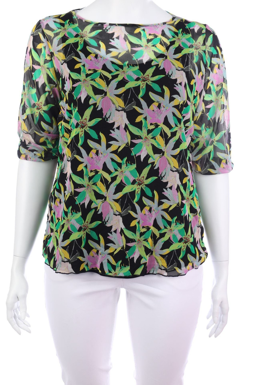 NO SECRET - Bluse mit Blumen-Print - D 48