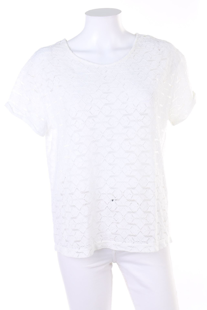 promod - Kurzarm-Shirt aus Spitze - D 44