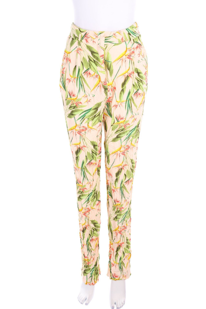 ZARA - Hose mit Blumen-Print - S