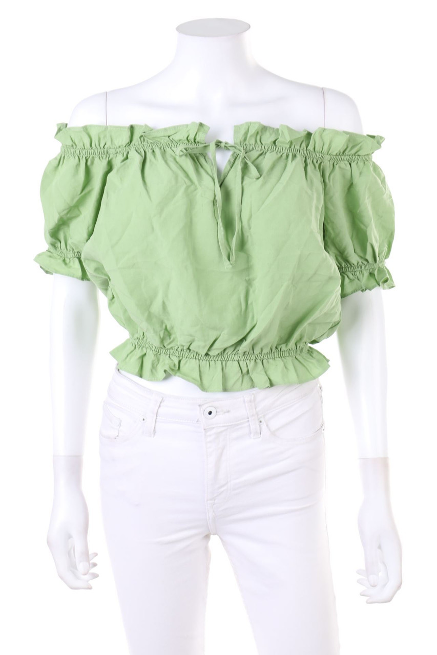 H&M - Carmen-Bluse mit Rüschen - D 34