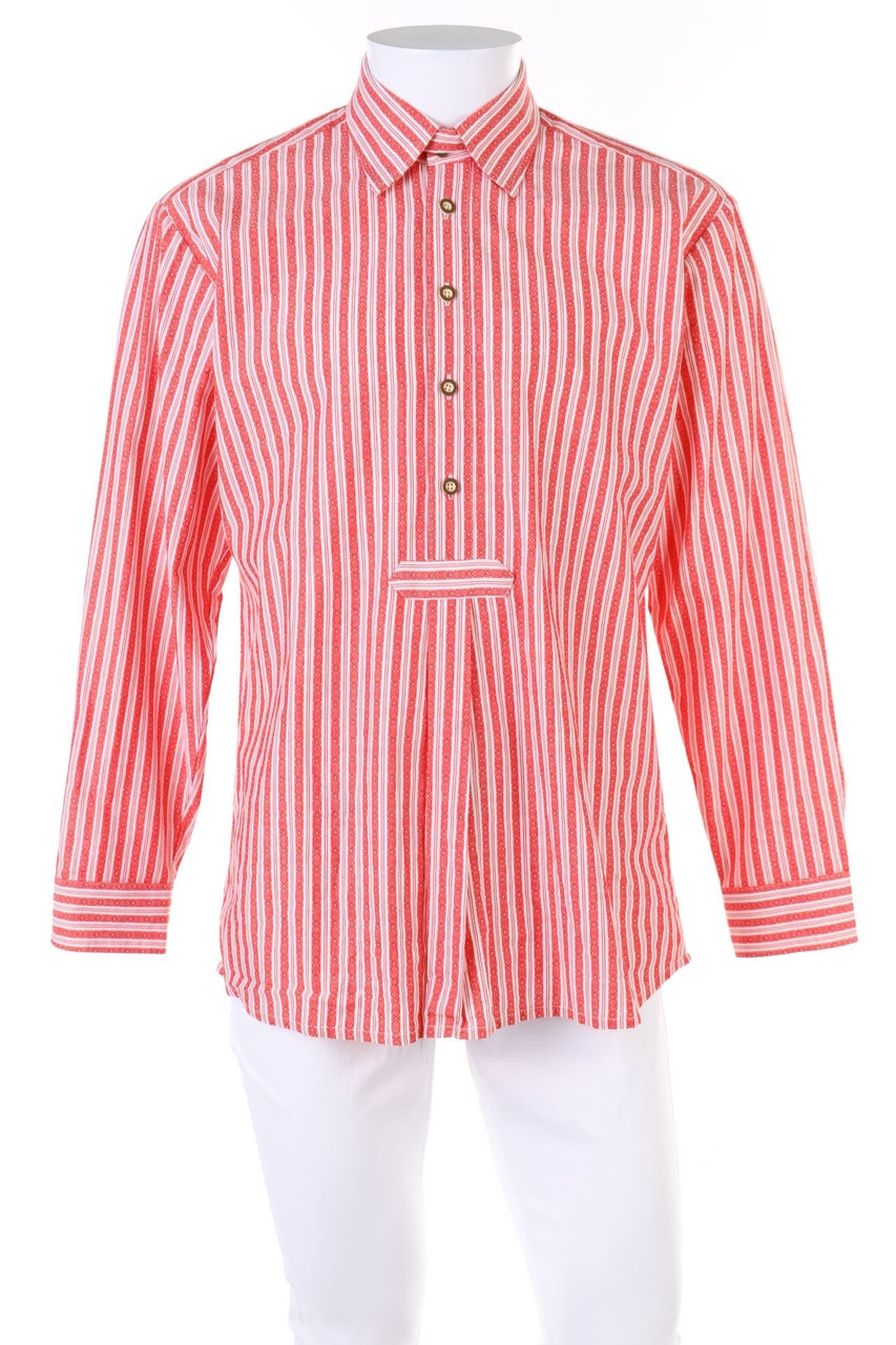 HAMMERSCHMID - Trachten-Print-Hemd aus Baumwolle - M