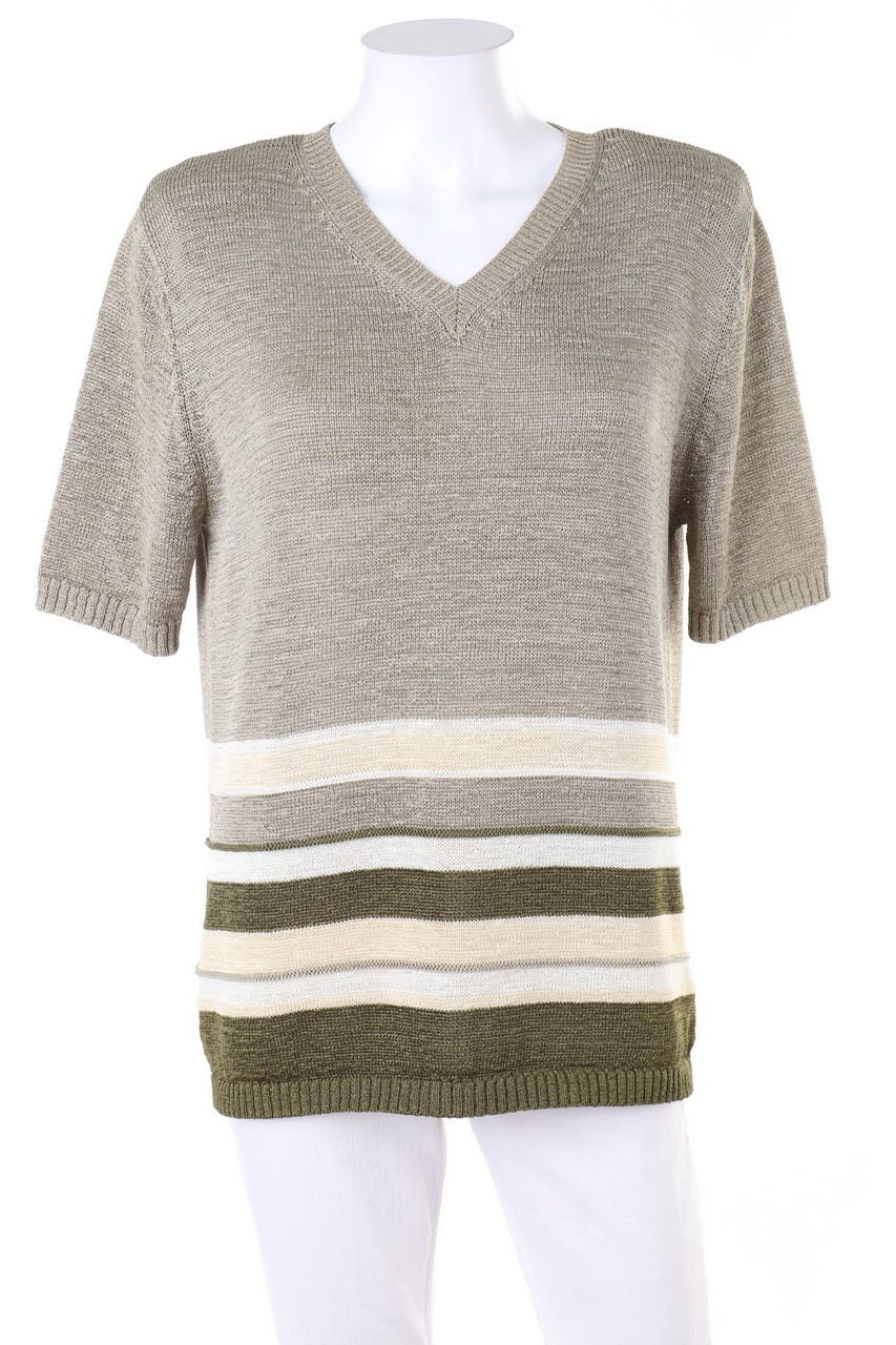 LANDHAUS C&A NATURALLY - Kurzarm-Strick-Pullover - D 36-38