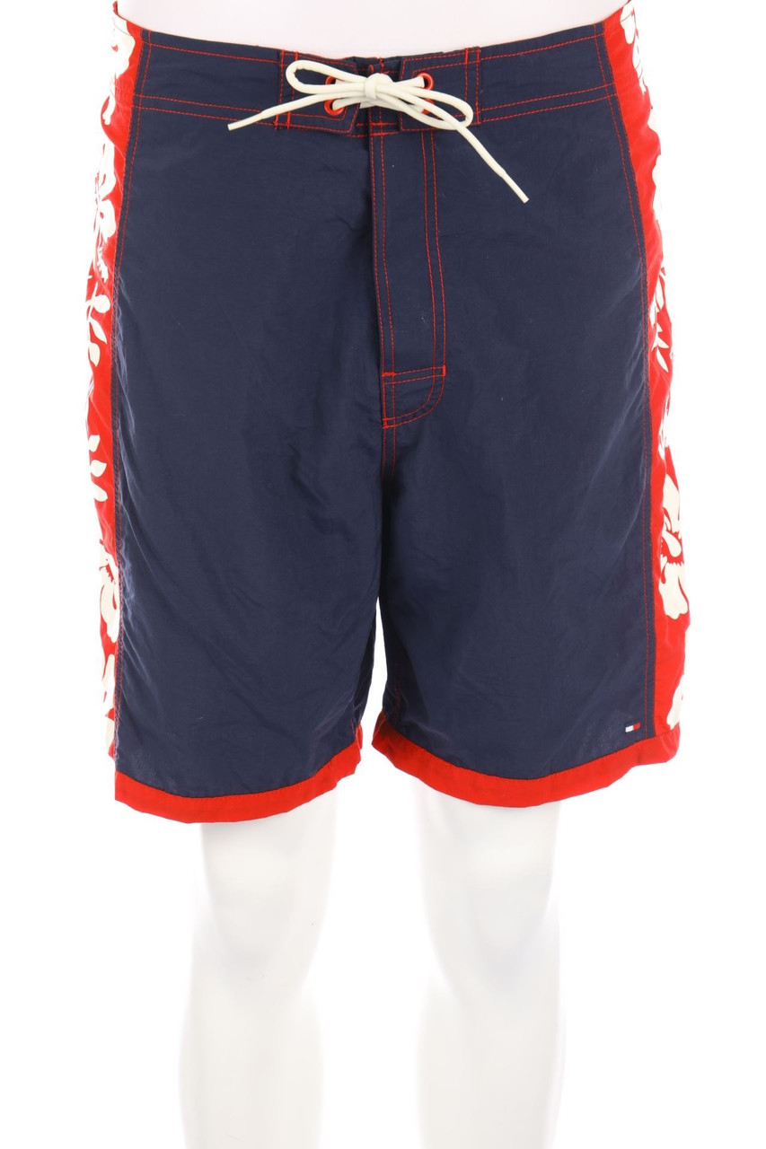 TOMMY HILFIGER - Schwimm-Shorts mit Blumen-Print - M
