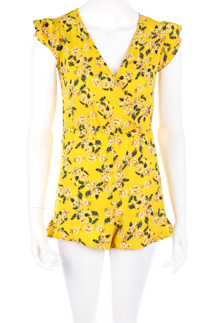Ohne Label - Playsuit mit Blumen-Print - D 32