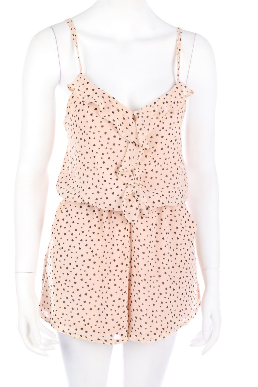 H&M DIVIDED - Träger-Print-Playsuit mit Volants - D 34