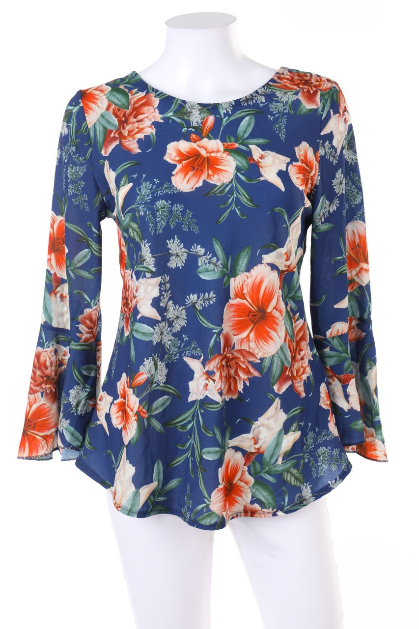 BLUE JOINT - Bluse mit Blumen-Print - S