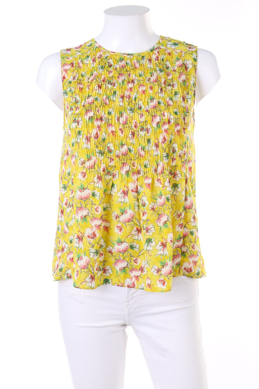 ZARA - Blusentop mit Blumen-Print - XS