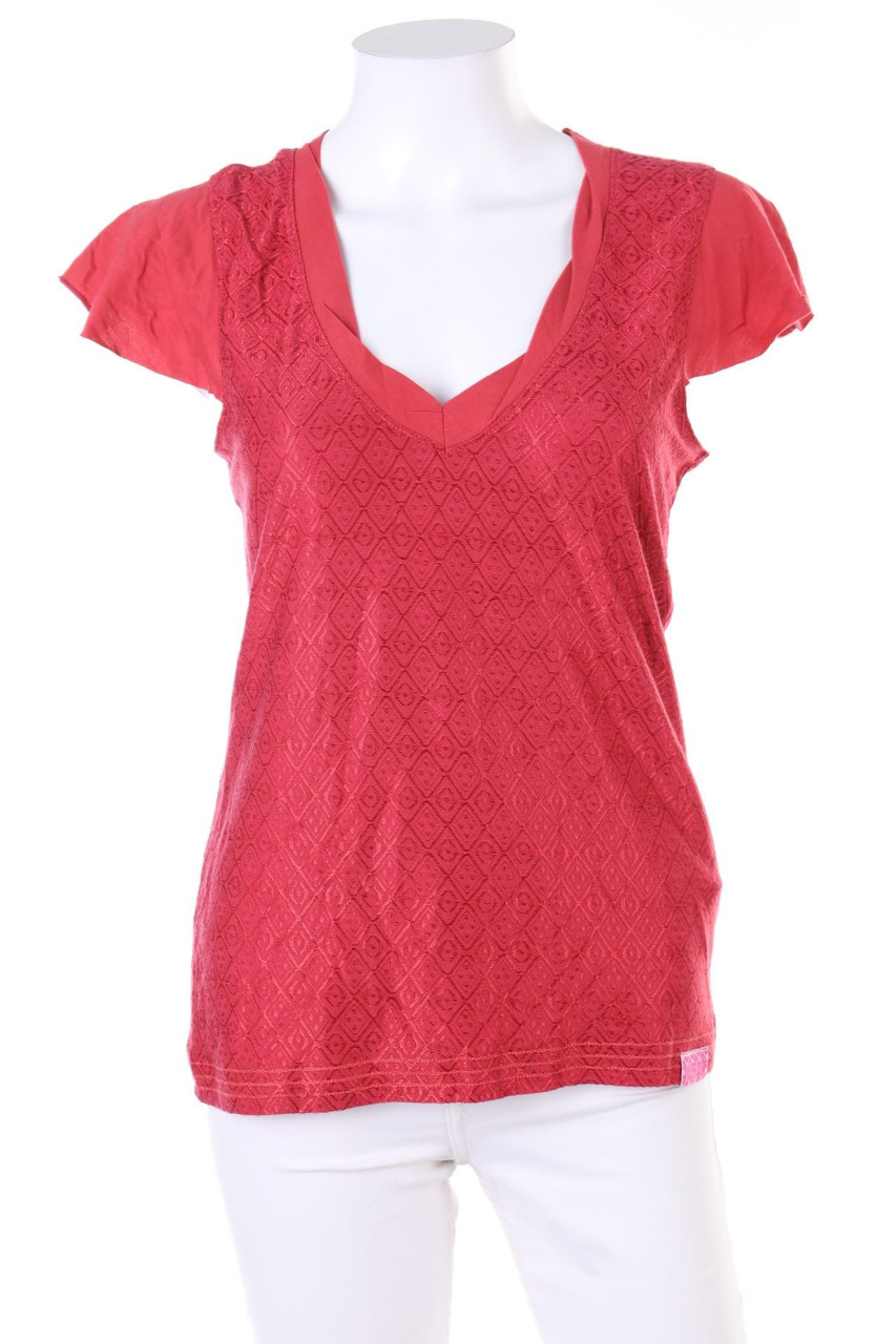 KILLER LOOP - Kurzarm-Bluse mit Muster - M