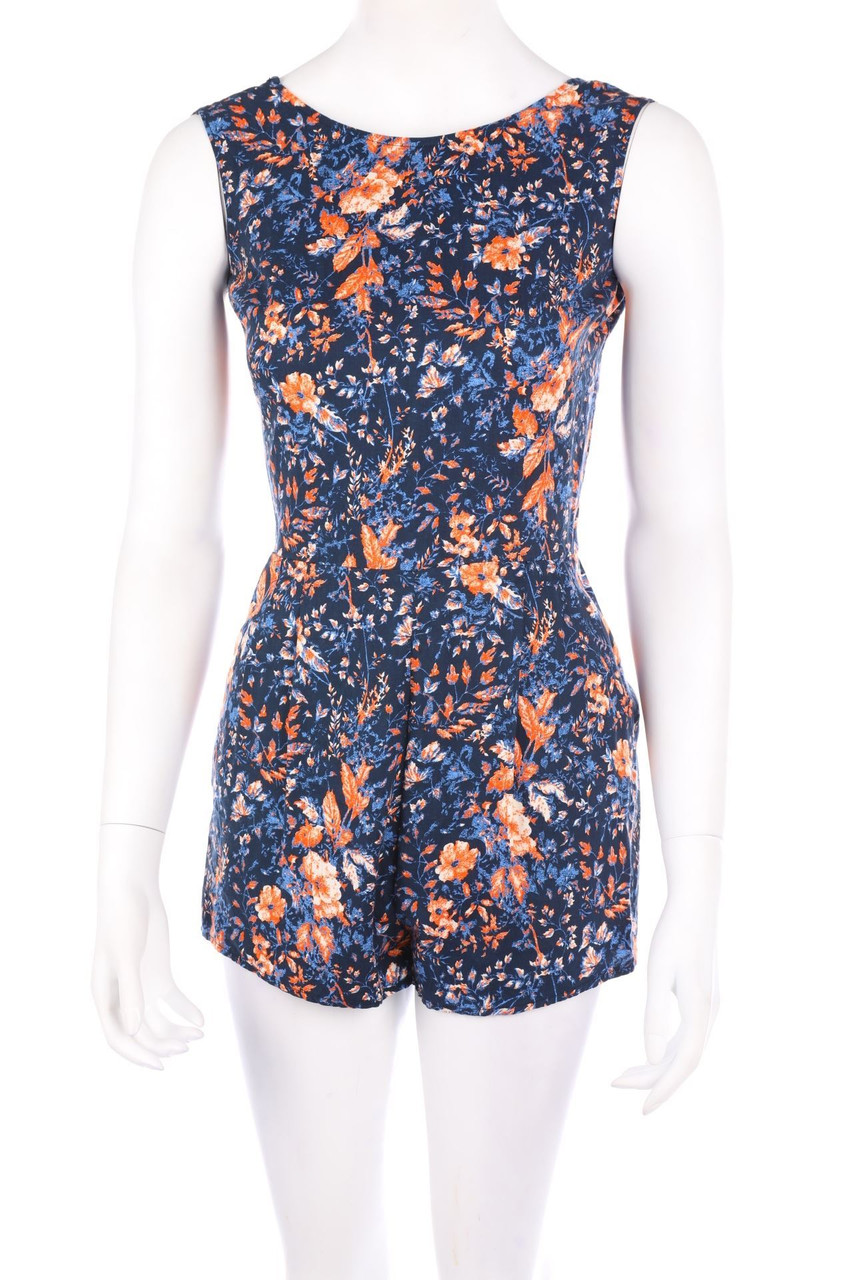 PULL&BEAR - Playsuit mit Blumen-Print - S