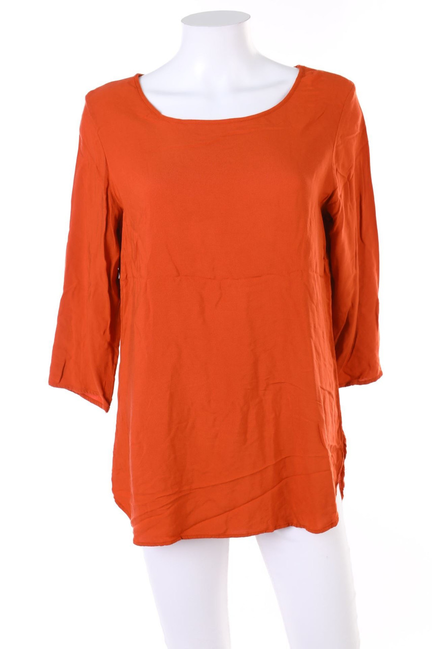 VERO MODA - Bluse mit Krempel-Ärmeln - M