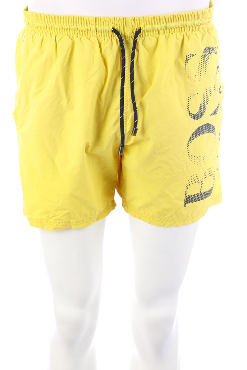 BOSS HUGO BOSS - Schwimm-Shorts mit Logo-Print - M