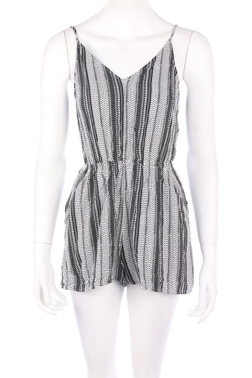 Ohne Label - Playsuit mit Streifen - D 32