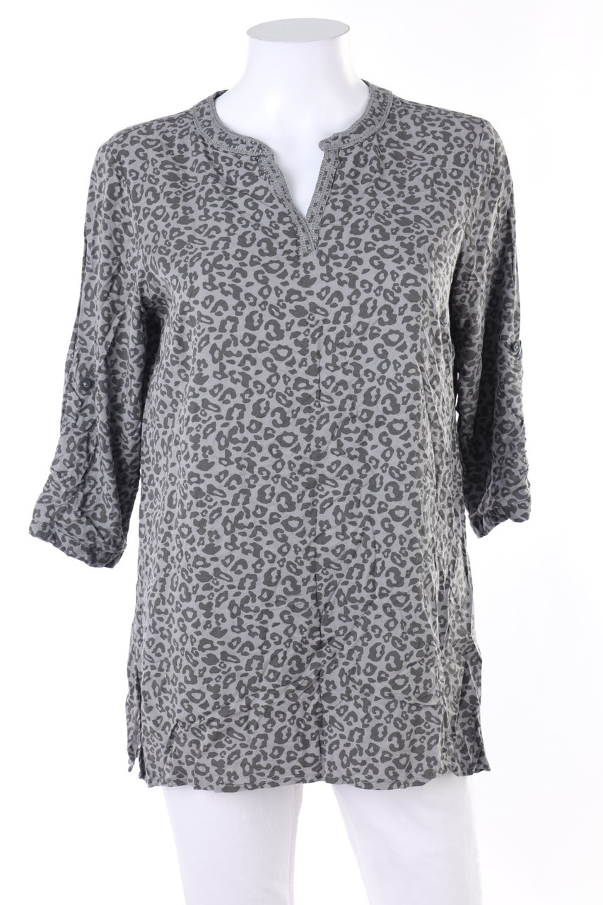 BEXLEYS - Bluse mit Krempel-Ärmeln - D 38