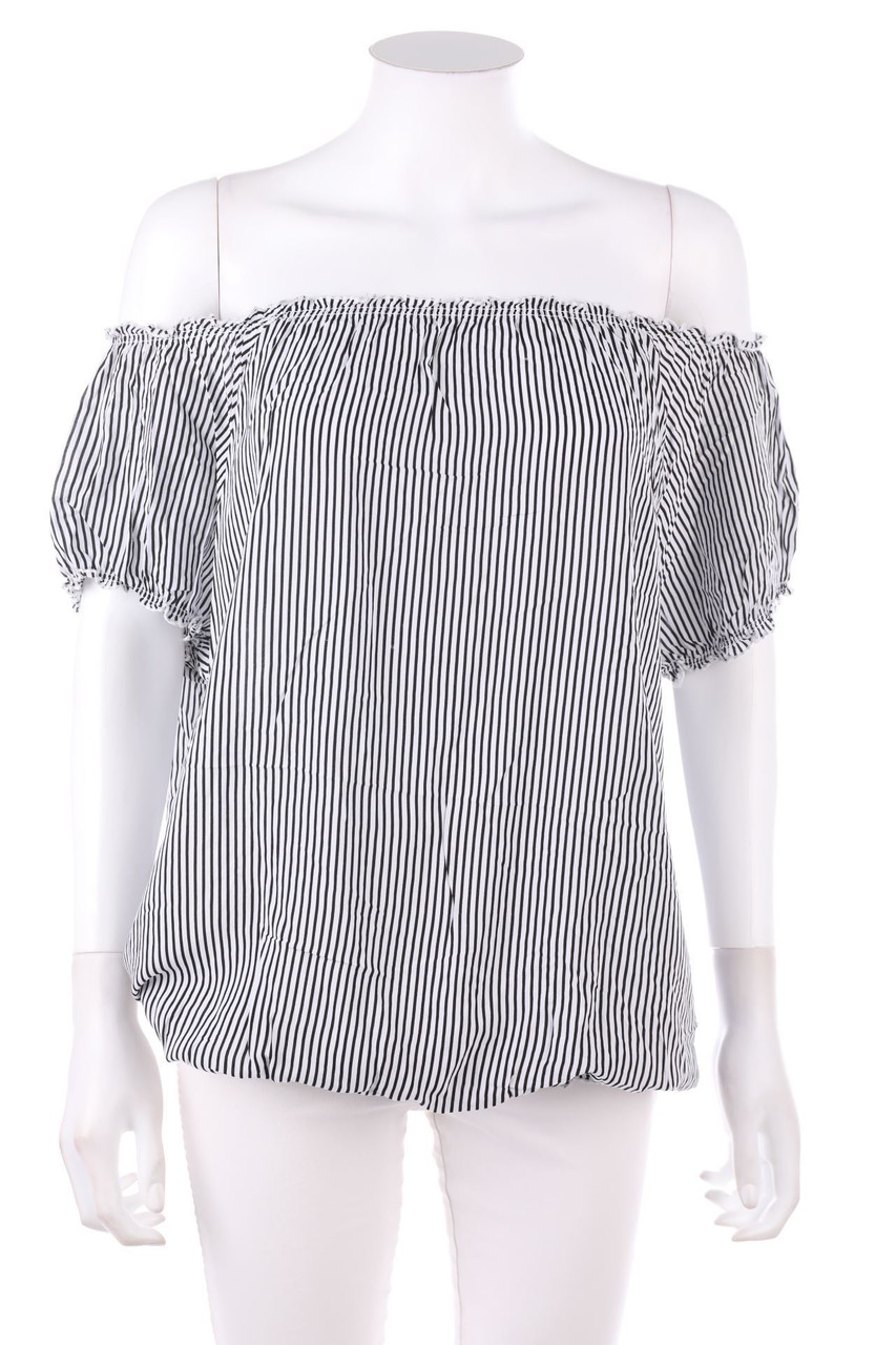 My Own - Carmen-Bluse mit Streifen - D 46