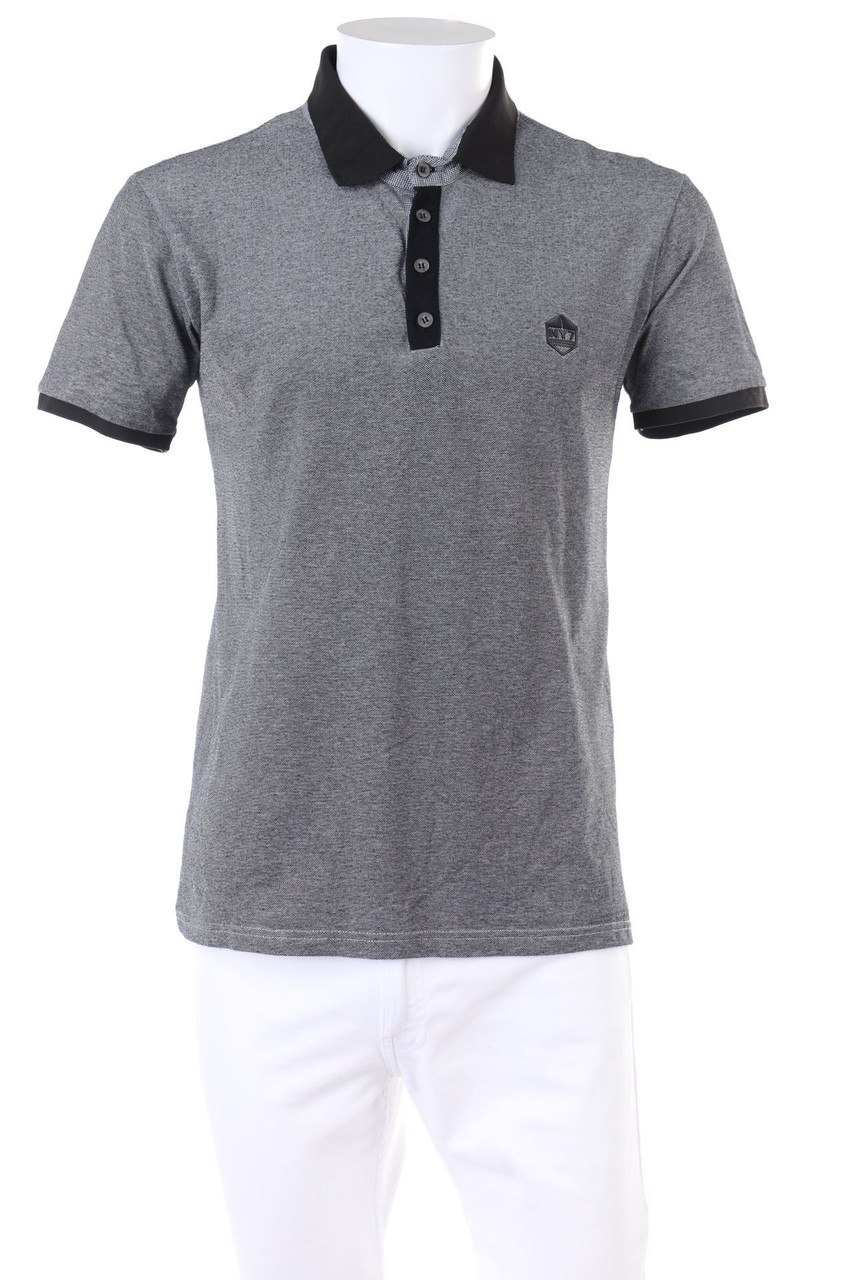 H.Landers - Poloshirt mit Print - XL