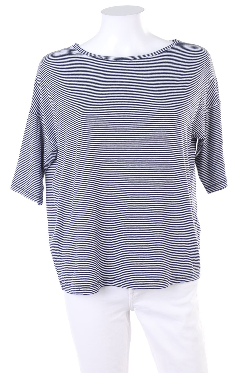 DONNAEFFE MILANO - Kurzarm-Shirt mit Streifen - M