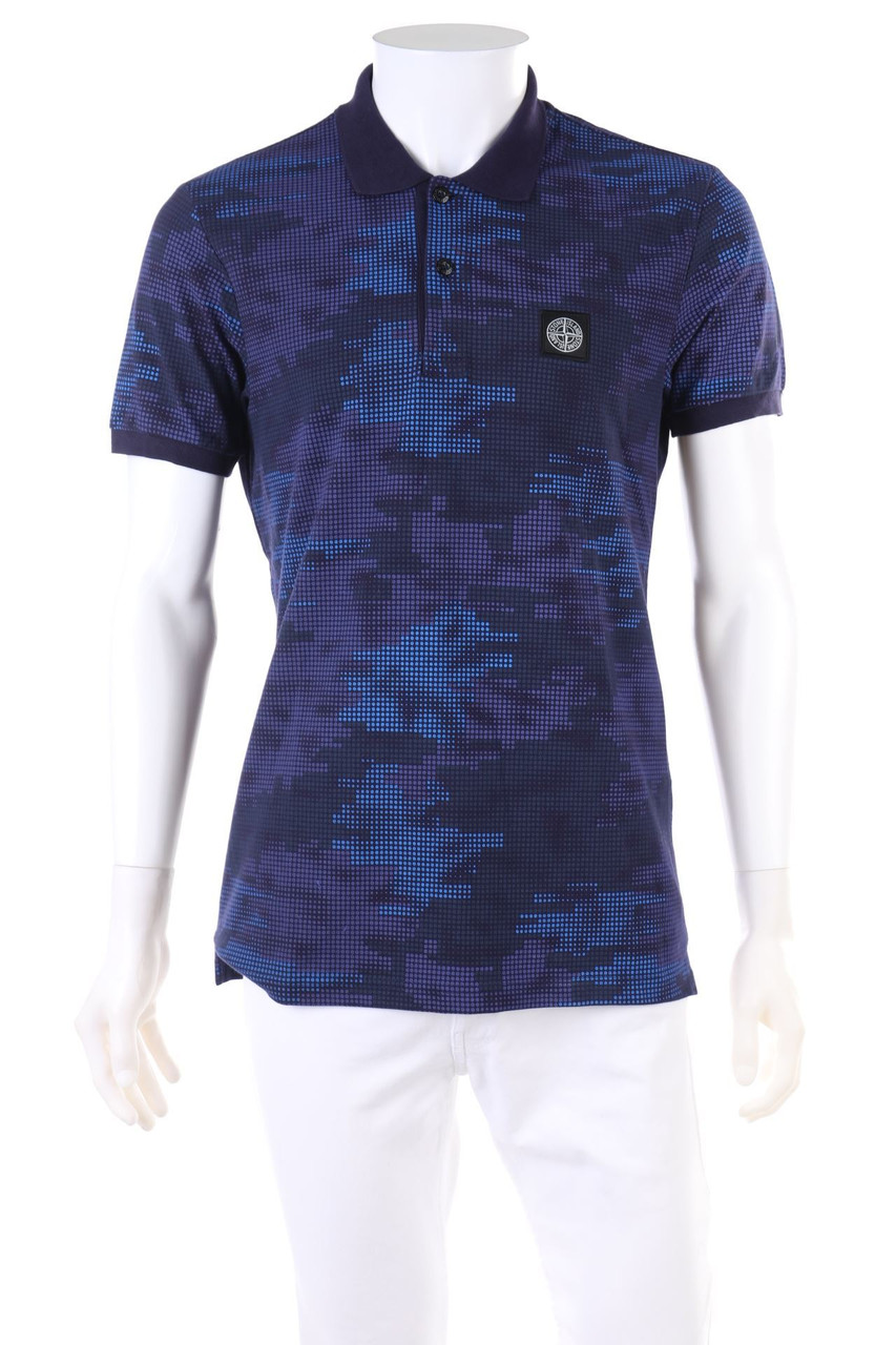 STONE ISLAND - Poloshirt mit Punkten - M