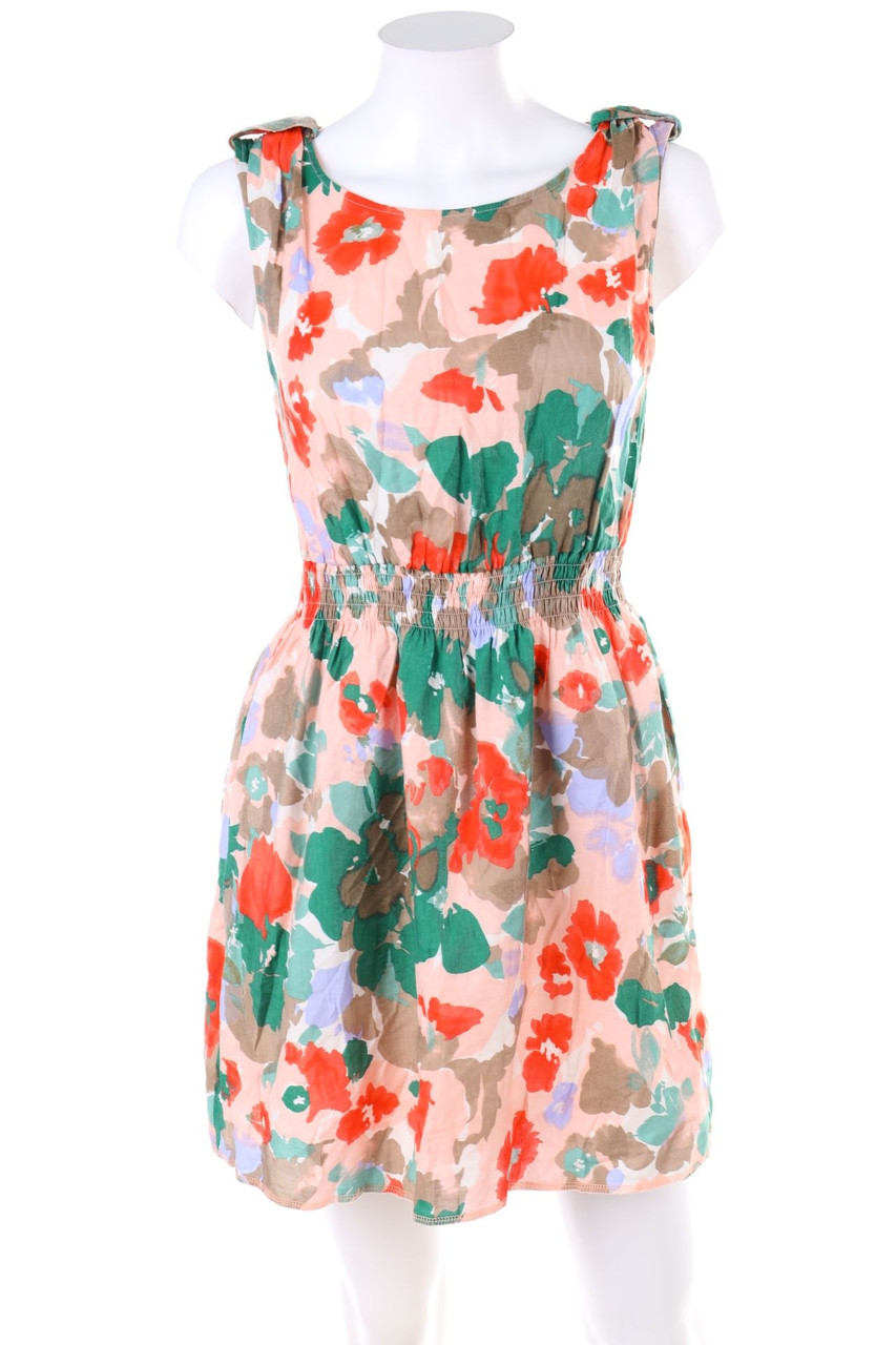 Ohne Label - Kleid mit Blumen-Print - XS
