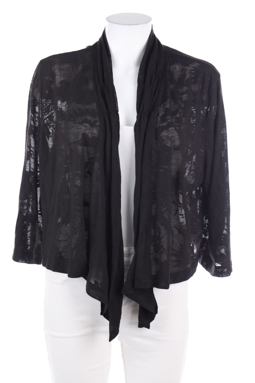 Ulla Popken - Cardigan mit Blumen-Print - D 44