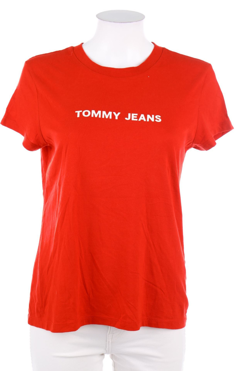 TOMMY JEANS Tommy Hilfiger - Kurzarm-Shirt mit Logo-Print - S