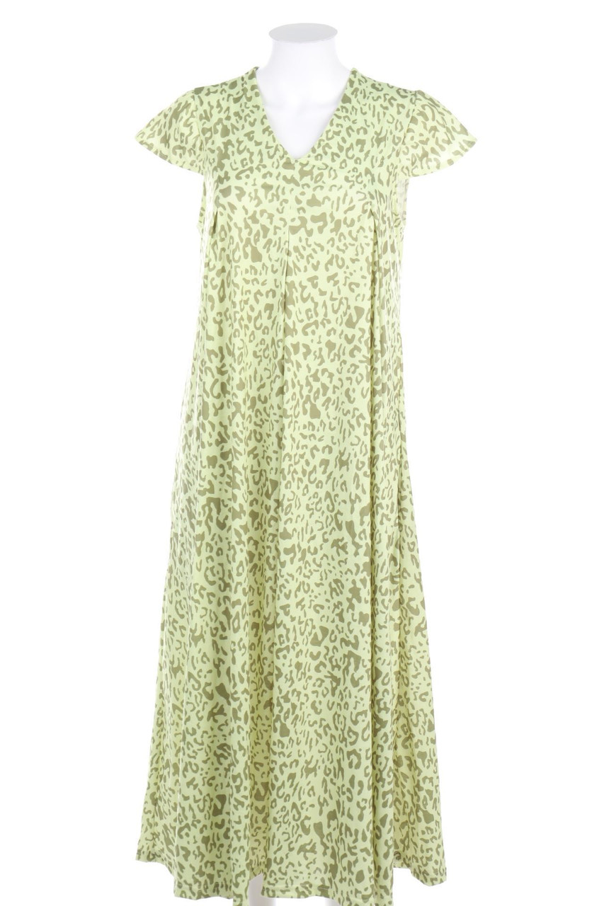 Ohne Label - Maxi-Kleid mit Leo-Print - S