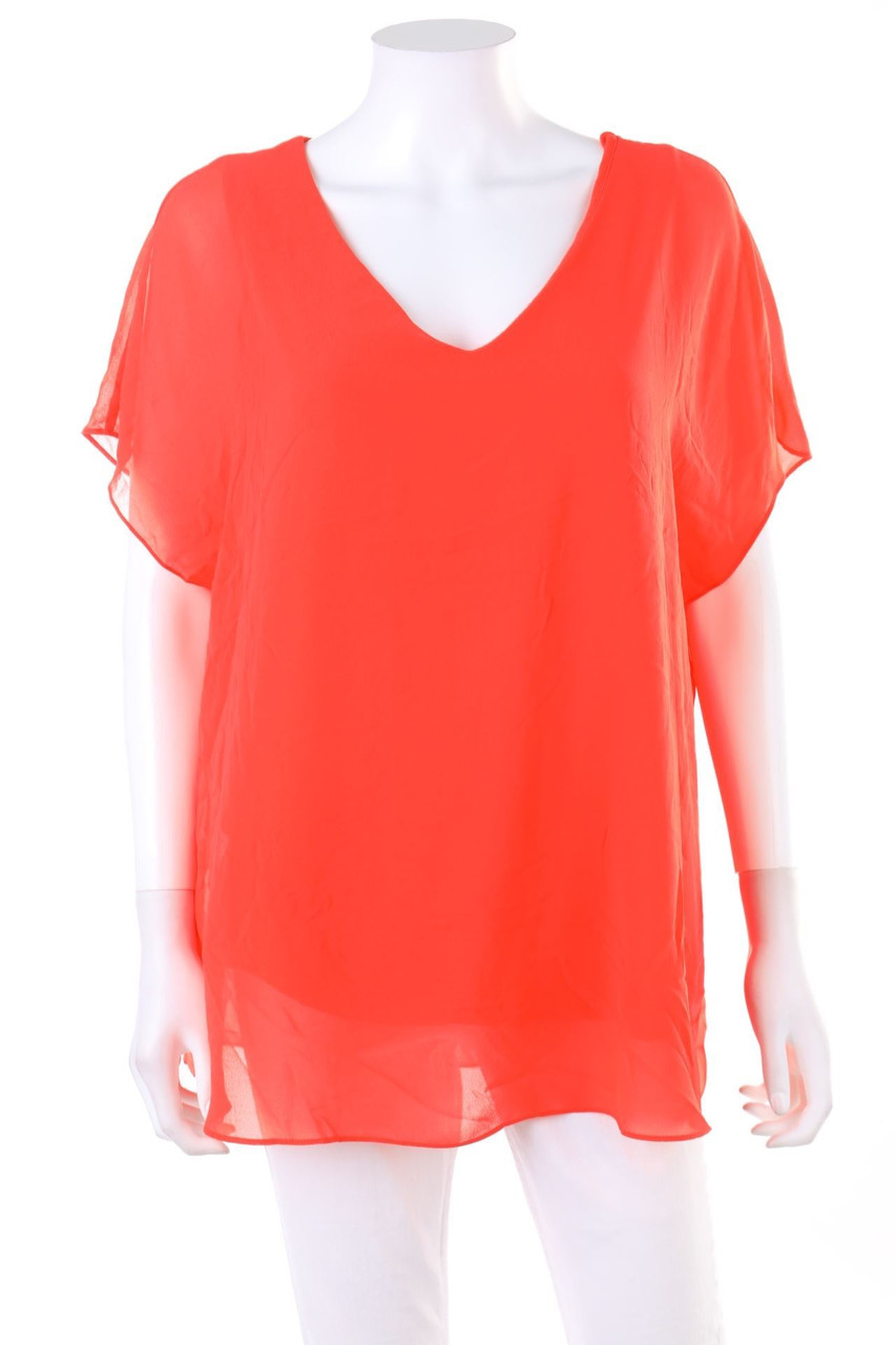 GERRY WEBER - Kurzarm-Bluse mit überschnittener Schulter - D 42