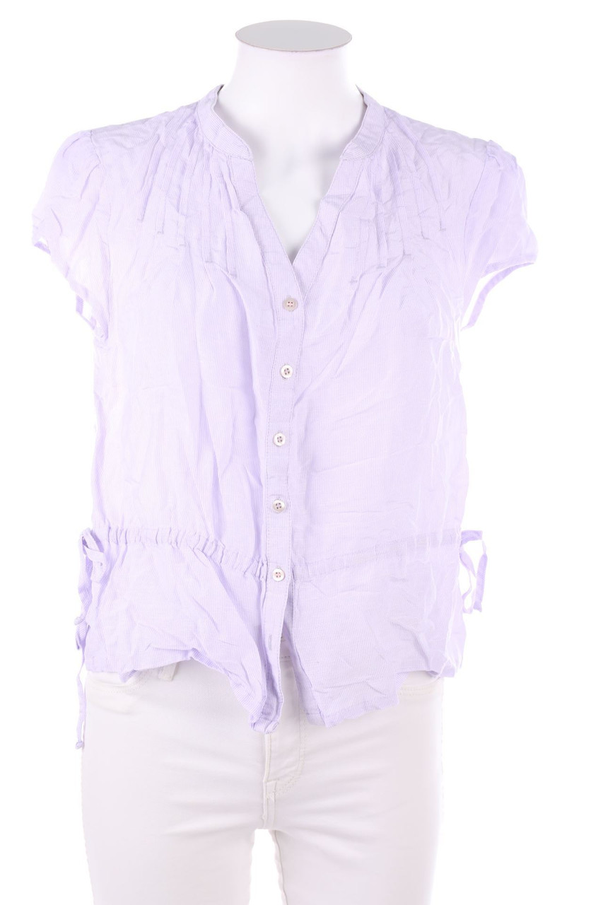 ANDREWS LADIES - Kurzarm-Bluse mit Streifen - D 40