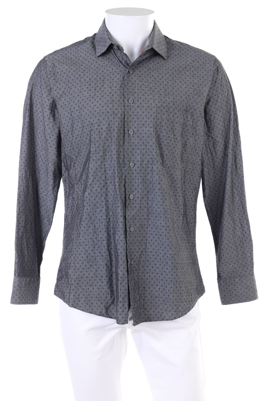 BERND BERGER - Print-Hemd aus Baumwolle - M