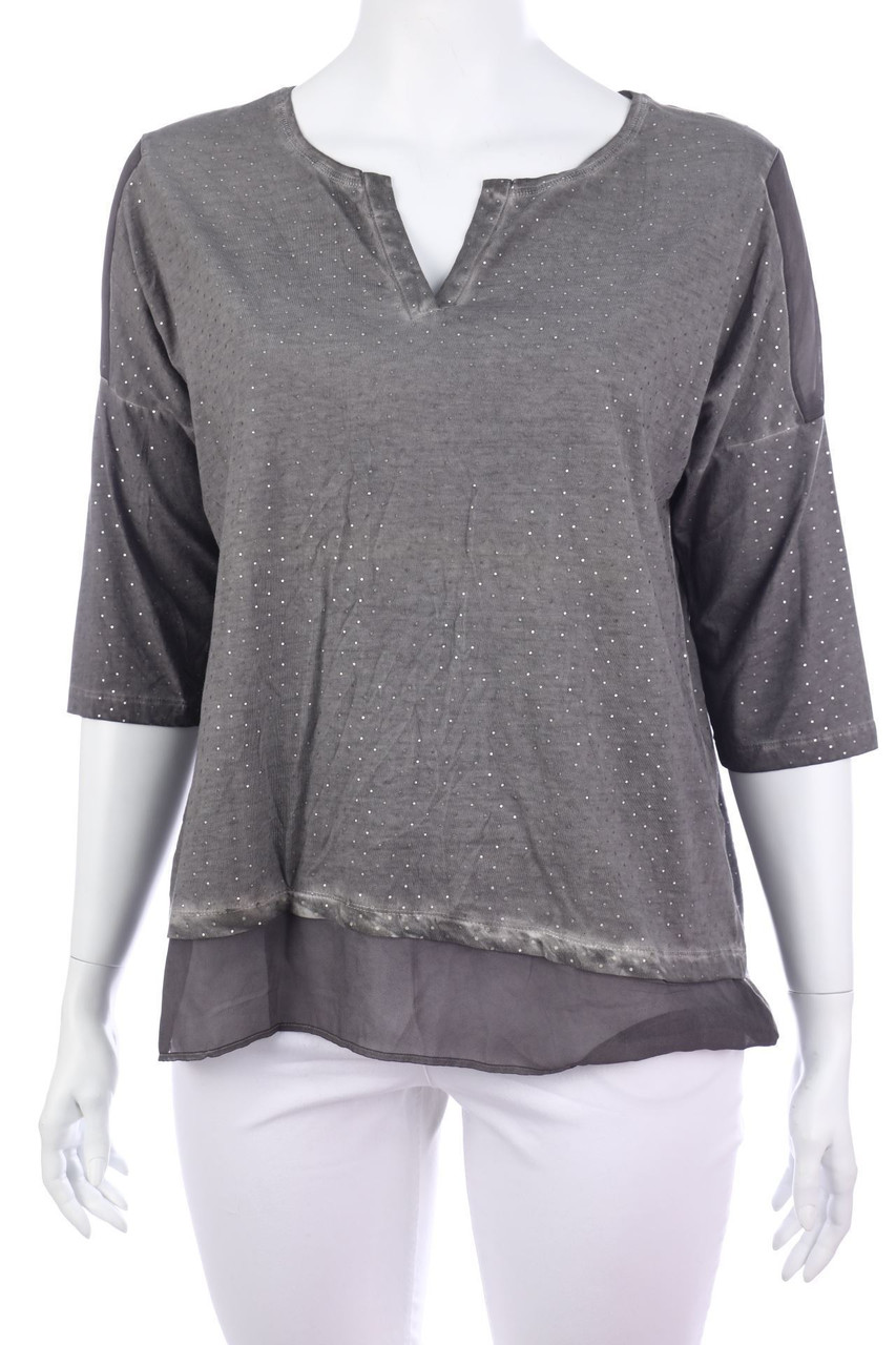 NO SECRET - Bluse mit Punkten - D 46