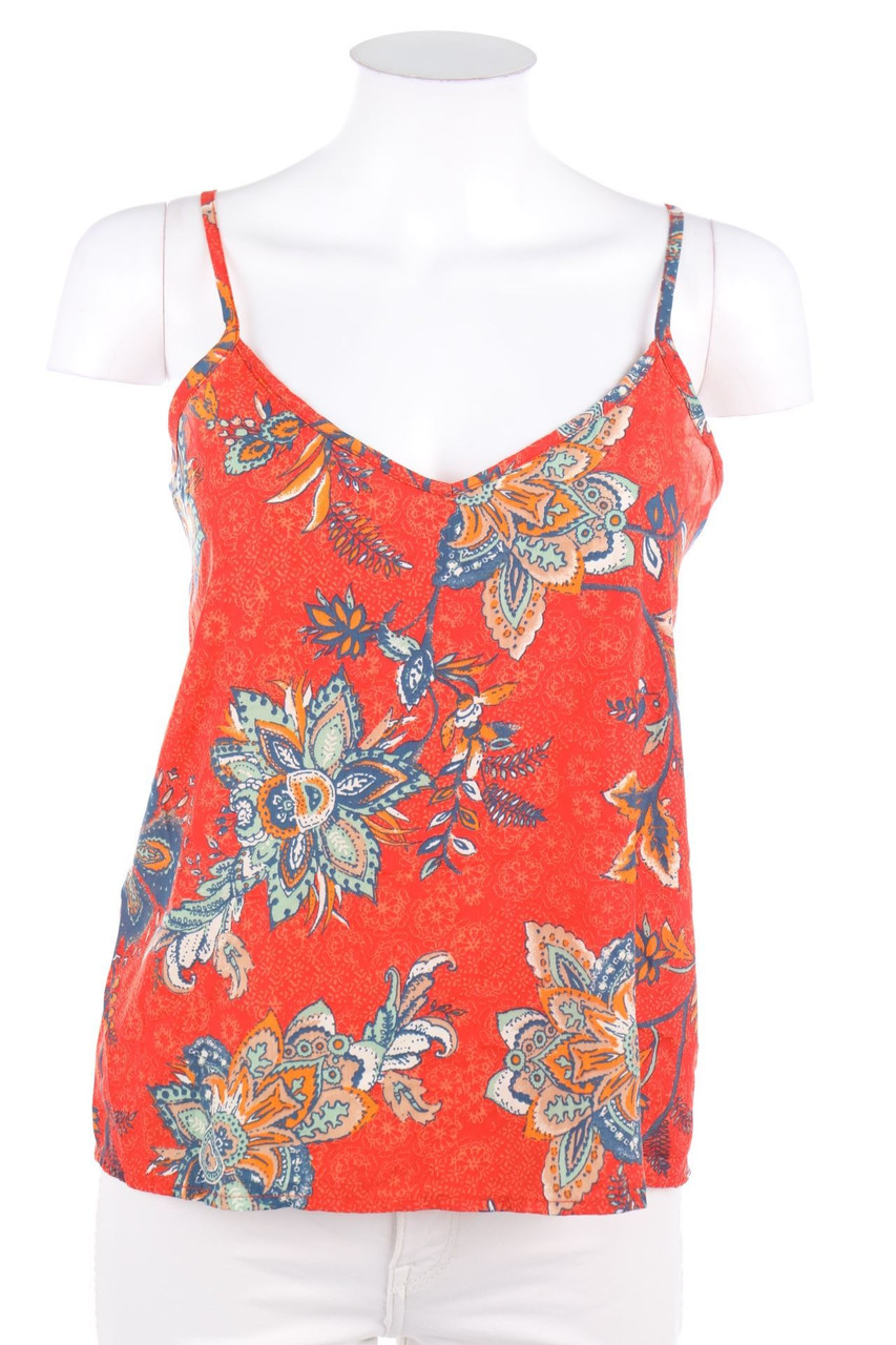 HOLLISTER - Top in A-Linie mit Blumen-Print - S