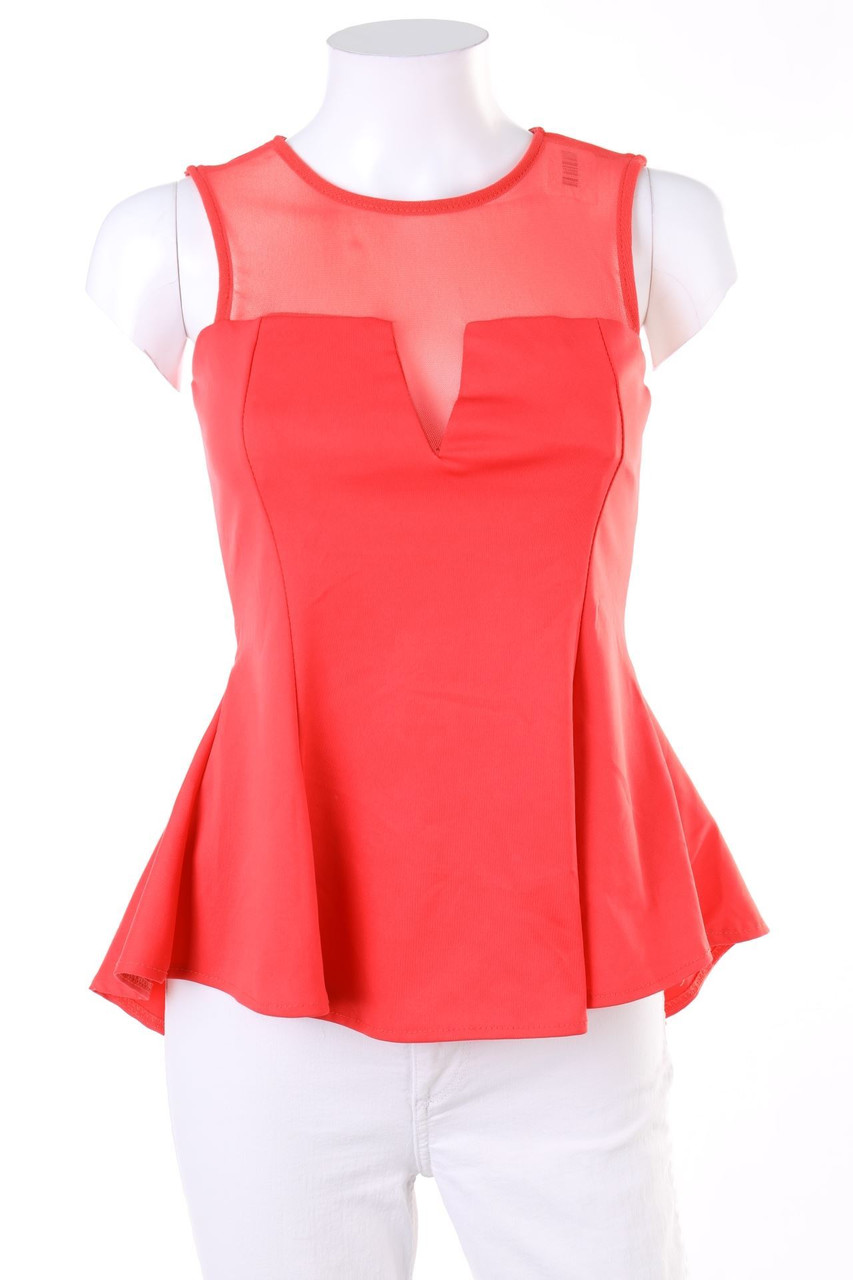 TOUT FEU TOUT FEMME - Blusentop mit Mesh-Einsatz - M