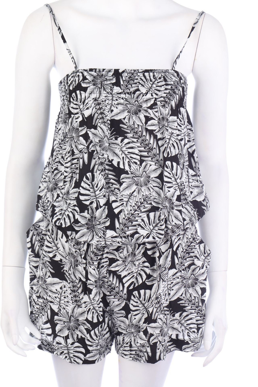 Chicorée - Playsuit mit Blumen-Print - L