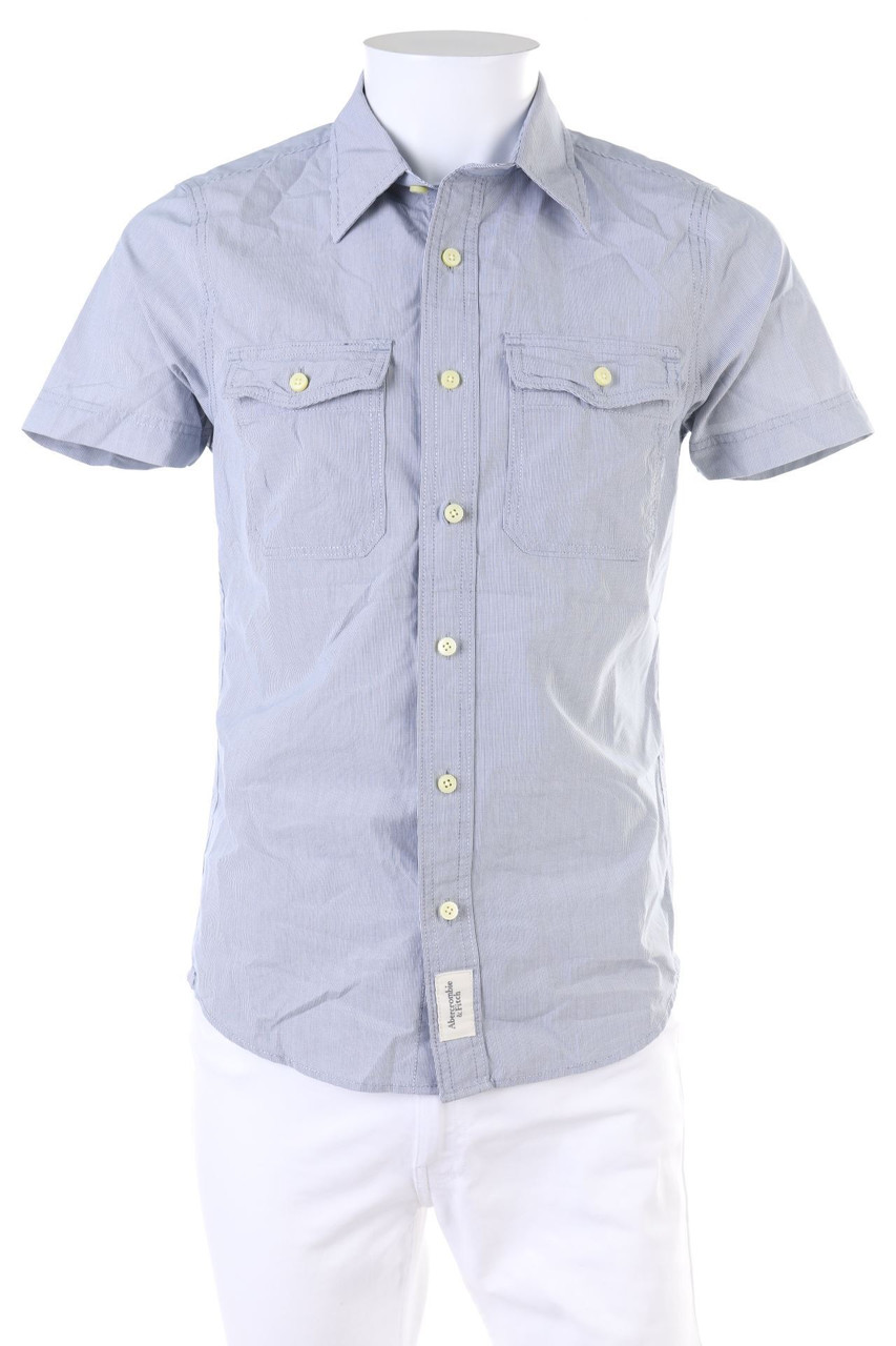 Abercrombie & Fitch - Kurzarm-Hemd aus Baumwolle - S