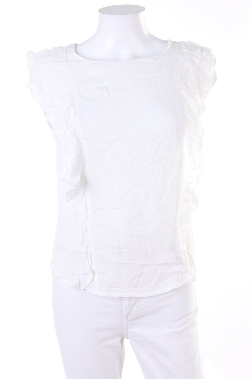 Ohne Label - Blusentop mit Volants - M