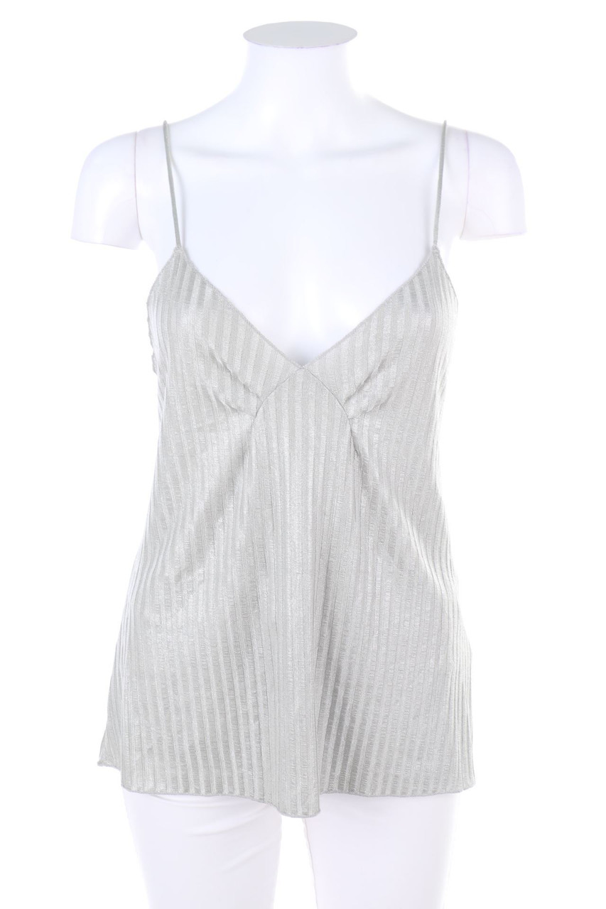 ZARA - Glitzer-Top in A-Linie - M