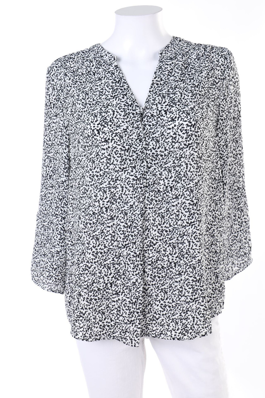 Chicorée - Bluse mit Krempel-Ärmeln - M