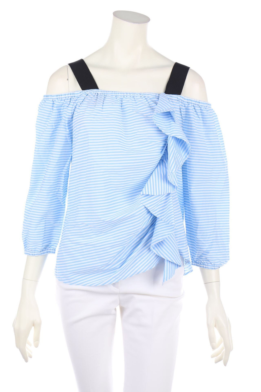 PINKO - Volant-Bluse mit Streifen - D 38