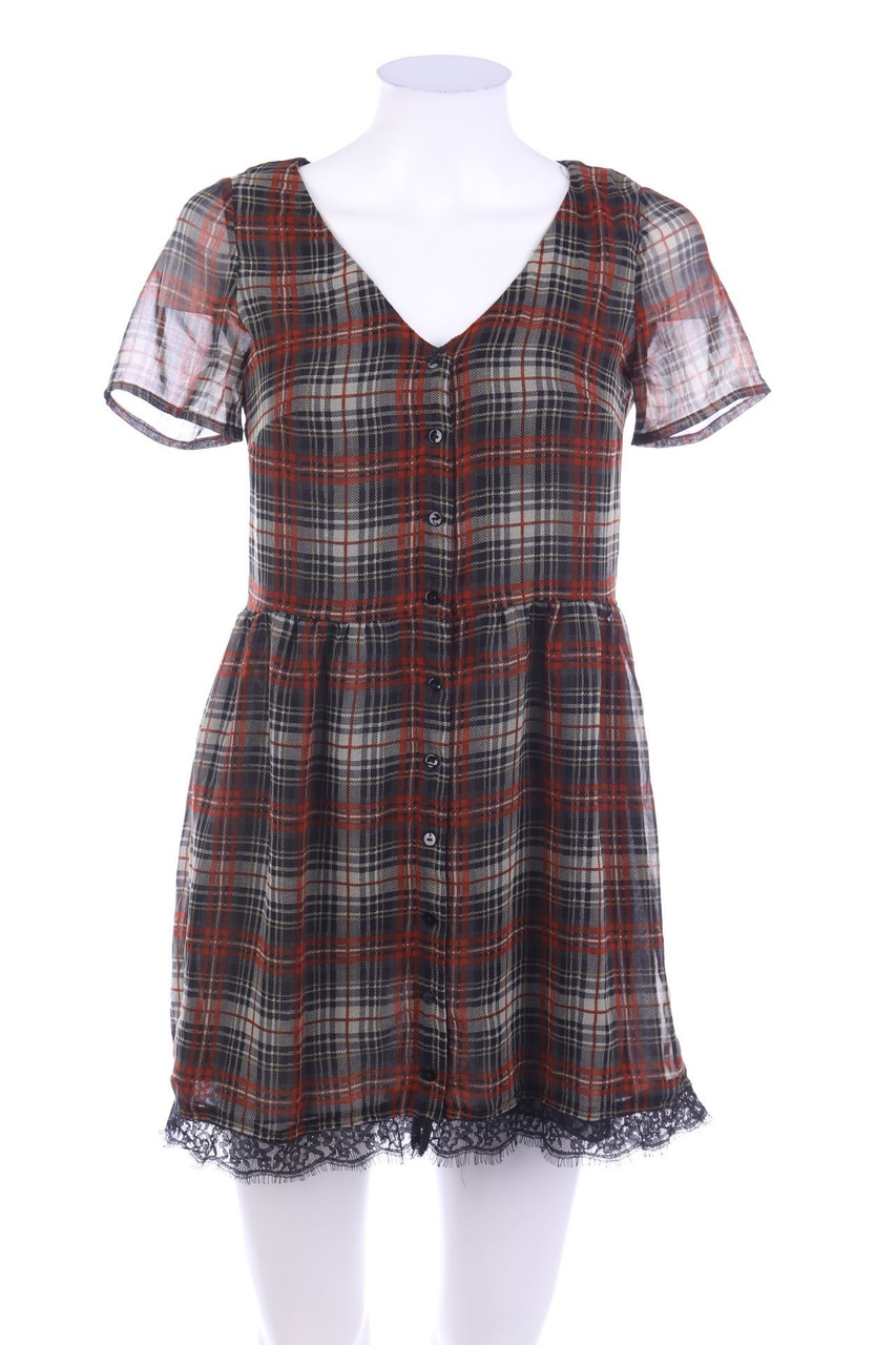 MANGO - Kleid mit Karo-Muster - XS