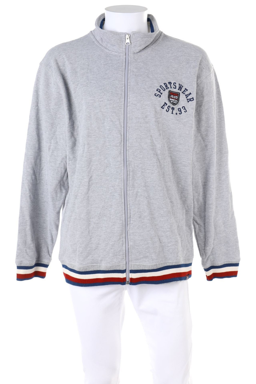 JACK´S SPORTSWEAR - Sweatjacke mit Logo-Stickerei - XL
