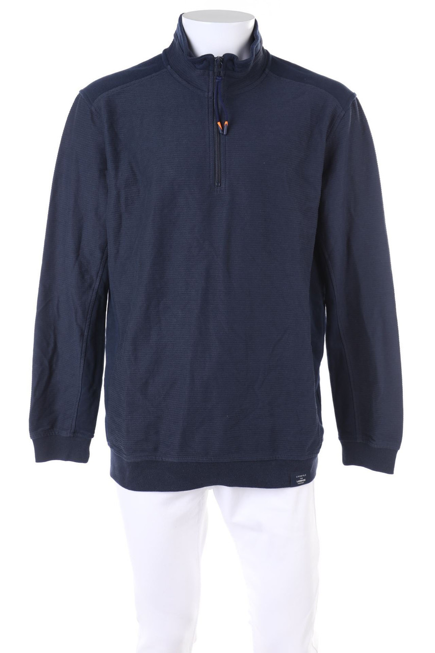 LERROS - Sweatjacke mit Logo-Applikation - XL