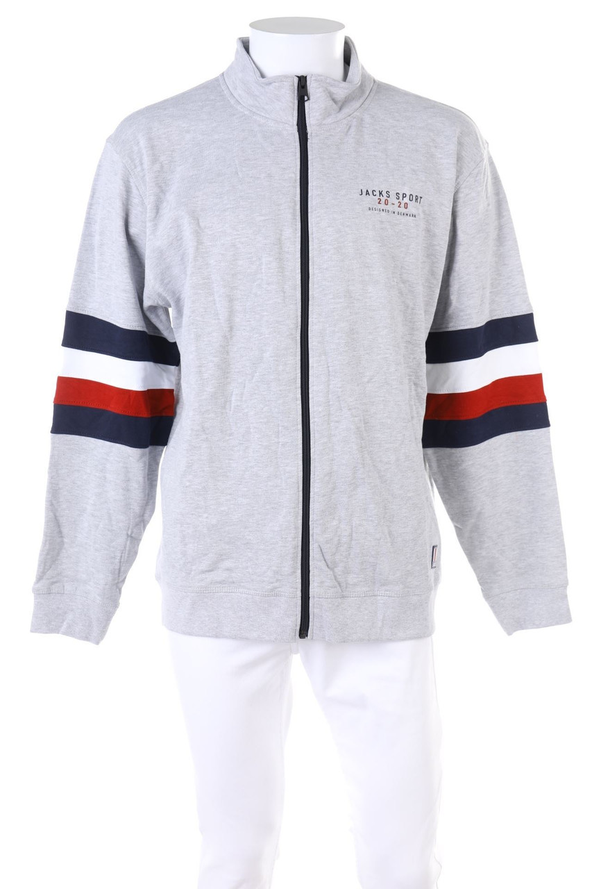 JACK´S SPORTSWEAR - Sweatjacke mit Logo-Print - XL