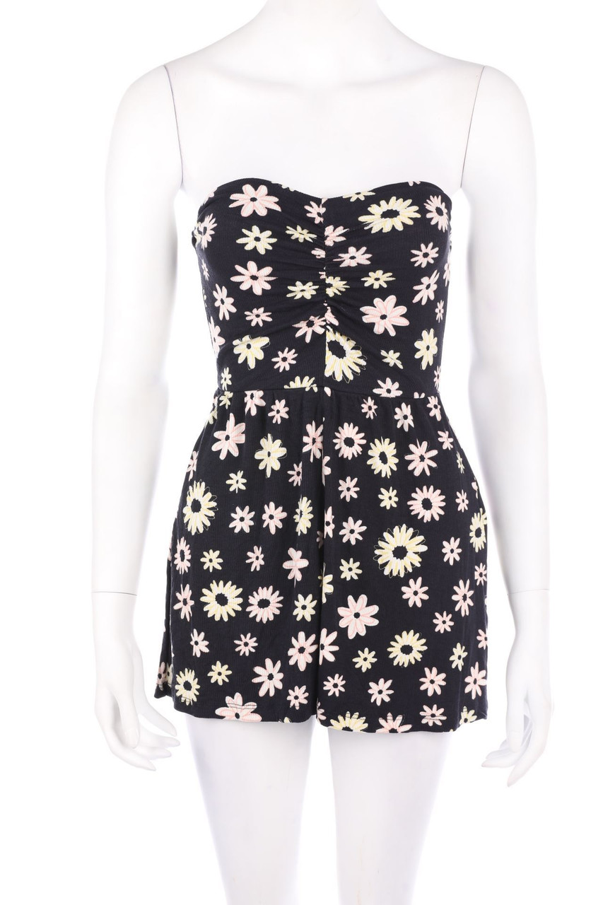 Bershka - Playsuit mit Blumen-Print - S
