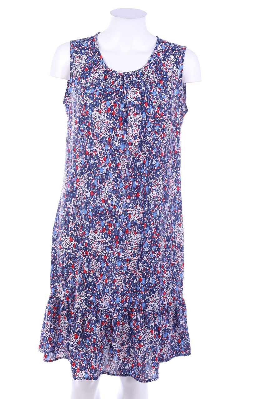 Ohne Label - Shift-Kleid mit Blumen-Print - D 40